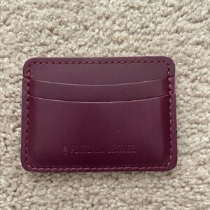 Portland Leather Goods PLG card holder in Lollipop
